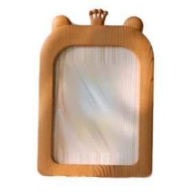 Crown 5x7 Imitation Wood Photo Frame Hanging Wall Picture Frame Cute Baby Photo Frame Ornaments Display,Brown