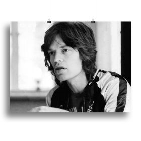 Mick Jagger back home Canvas Print or Poster (Type: Standard Framed Canvas Print, size: 3X-Large (40" x 26"))