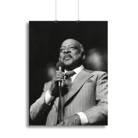 Count Basie performing Canvas Print or Poster (Type: Standard Framed Canvas Print, size: 3X-Large (40" x 26"))