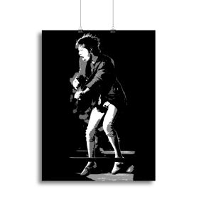 Mick Jagger pedal pusher style Canvas Print or Poster (Type: Poster Print, size: Small (12" x 8"))