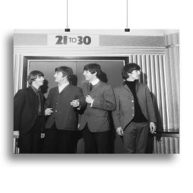 The Beatles in Edinburgh Canvas Print or Poster (Type: Poster Print, size: Small (12" x 8"))