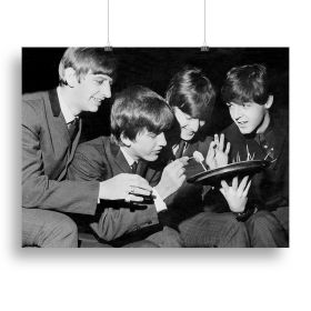 The Beatles before going on stage Canvas Print or Poster (Type: Poster Print, size: 3X-Large (40" x 26"))
