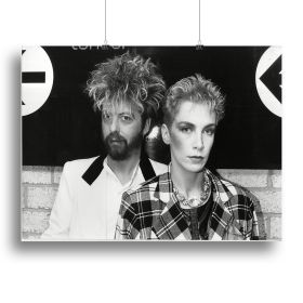 Annie Lennox and Dave Stewart The Eurythmics Canvas Print or Poster (Type: Standard Framed Canvas Print, size: Medium (16" x 12"))