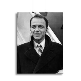 Frank Sinatra at airport Canvas Print or Poster (Type: Poster Print, size: XX-Large (32" x 24"))