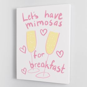 Mimosas Canvas Print or Poster (Type: Standard Framed Canvas Print, size: 24" x 16" / 60cm x 40cm approx)