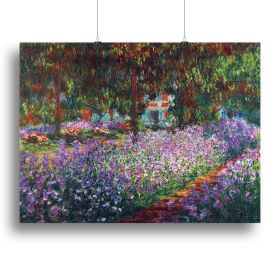 Monet's garden in Giverny by Monet Canvas Print or Poster (Type: Poster Print, size: 40" x 26" / 100cm x 65cm (approx))