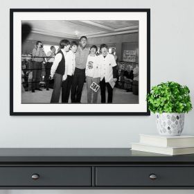 The Beatles meet Muhammad Ali Framed Print (Color: Black/No White Edging, size: 12" x 8" / 30cm x 20cm (approx))