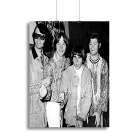 The Monkees in paisley Canvas Print or Poster (Type: Poster Print, size: XX-Large (32" x 24"))