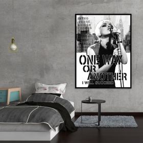 Blondie One Way Canvas (Type: Standard Framed Canvas Print, size: 16" x 12")