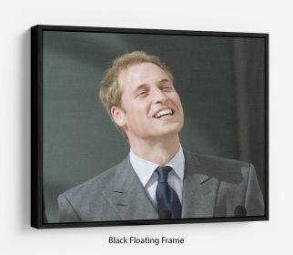 Prince William opening the Darwin Centre Museum Floating Frame Canvas (Color: Grey, size: 16" x 12" / 42cm x 30cm (approx))