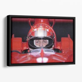 Michael Schumacher 2001 Floating Framed Canvas (Color: Black, size: 40" x 26" / 100cm x 65cm (approx))