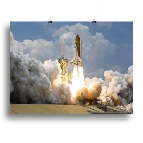 Space Shuttle Launch Canvas Print or Poster (Type: Poster Print, size: 12" x 8" / 30cm x 20cm (approx))