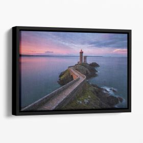 Petit Minou Floating Framed Canvas (Color: Black, size: 24" x 16" / 60cm x 40cm (approx))