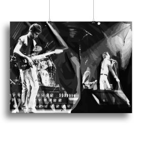 Queen Live On Stage Pop Art Canvas Print or Poster (Type: Poster Print, size: Small (12" x 8"))