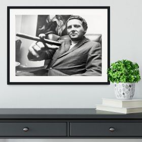 Jerry Lee Lewis in 1968 Framed Print (Color: Black/With White Edging, size: 36" x 24" / 90cm x 60cm (approx))