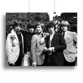 Rolling Stones 1964 Canvas Print or Poster (Type: Standard Framed Canvas Print, size: 12" x 8" / 30cm x 20cm (approx))