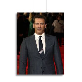 John Hamm Canvas Print or Poster (Type: Standard Framed Canvas Print, size: Small (12" x 8"))