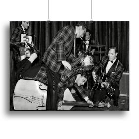 Bill Haley and The Comets going crazy Canvas Print or Poster (Type: Poster Print, size: XX-Large (32" x 24"))