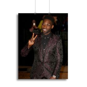 Tinie Tempah says peace Canvas Print or Poster (Type: Poster Print, size: XX-Large (32" x 24"))