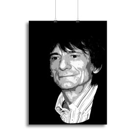 Ronnie Wood The Rolling Stones Pop Art Canvas Print or Poster (Type: Poster Print, size: Small (12" x 8"))