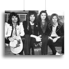 Queen in 1974 Canvas Print or Poster (Type: Poster Print, size: 12" x 8" / 30cm x 20cm (approx))