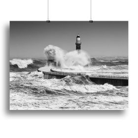 Power Of The Sea Canvas Print or Poster (Type: Poster Print, size: 12" x 8" / 30cm x 20cm (approx))