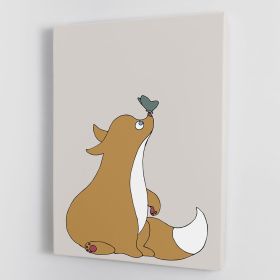 The Fox Canvas Print or Poster (Type: Standard Framed Canvas Print, size: 28" x 20" / 70cm x 50cm approx)