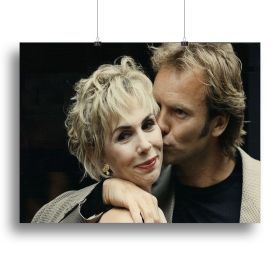 Sting with Trudie Canvas Print or Poster (Type: Standard Framed Canvas Print, size: Large (24" x 16"))