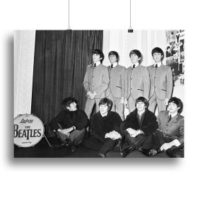 The Beatles at Madame Tussauds Canvas Print or Poster (Type: Poster Print, size: XX-Large (32" x 24"))