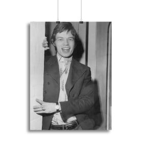 Mick Jagger in a door Canvas Print or Poster (Type: Poster Print, size: XX-Large (32" x 24"))