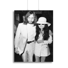 John and Yoko Canvas Print or Poster (Type: Standard Framed Canvas Print, size: 32" x 24" / 80cm x 60cm (approx))