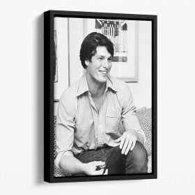 Christopher Reeve Floating Framed Canvas (Color: Black, size: 16" x 12" / 42cm x 30cm (approx))