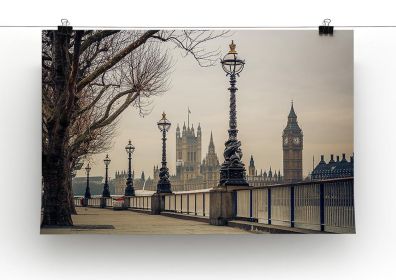 Big Ben and Houses of parliament Canvas Print or Poster (Type: Standard Framed Canvas Print, size: 24" x 16" / 60cm x 40cm (approx))