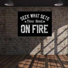 On Fire Canvas (Type: Standard Framed Canvas Print, size: 16" x 12")