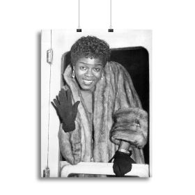 Sara Vaughan in 1962 Canvas Print or Poster (Type: Standard Framed Canvas Print, size: 12" x 8" / 30cm x 20cm (approx))